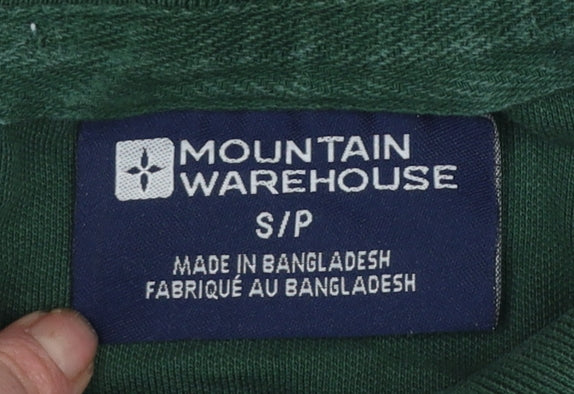 Mountain Warehouse Men's Green Cotton Polo Shirt Size S