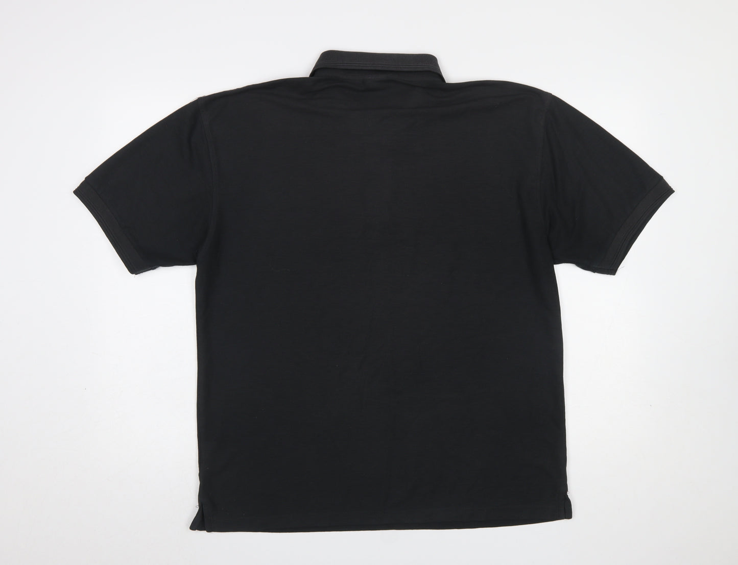 Portwest Men's Black Regular Fit Cotton Blend Work Polo Shirt L