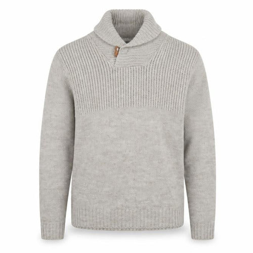 Carter & Rise Men’s Beige Roll Neck Chunky Knit Jumper 2XL