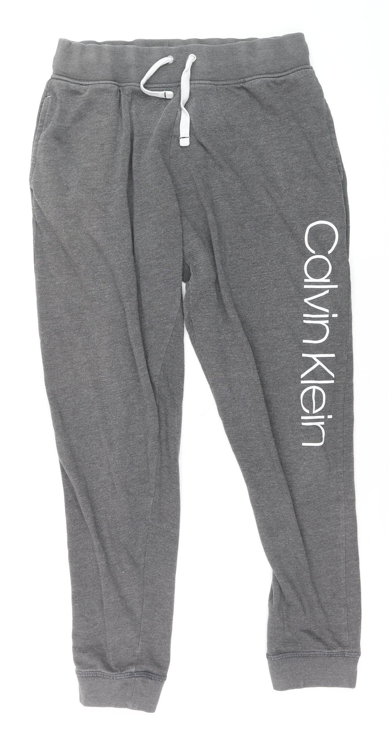 Calvin Klein Men's Grey Jogger Sweatpants M Regular Fit Activewear
