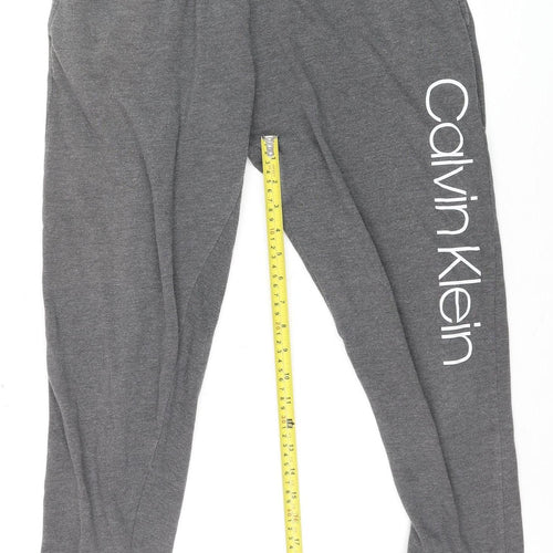 Calvin Klein Men's Grey Jogger Sweatpants M Regular Fit Activewear