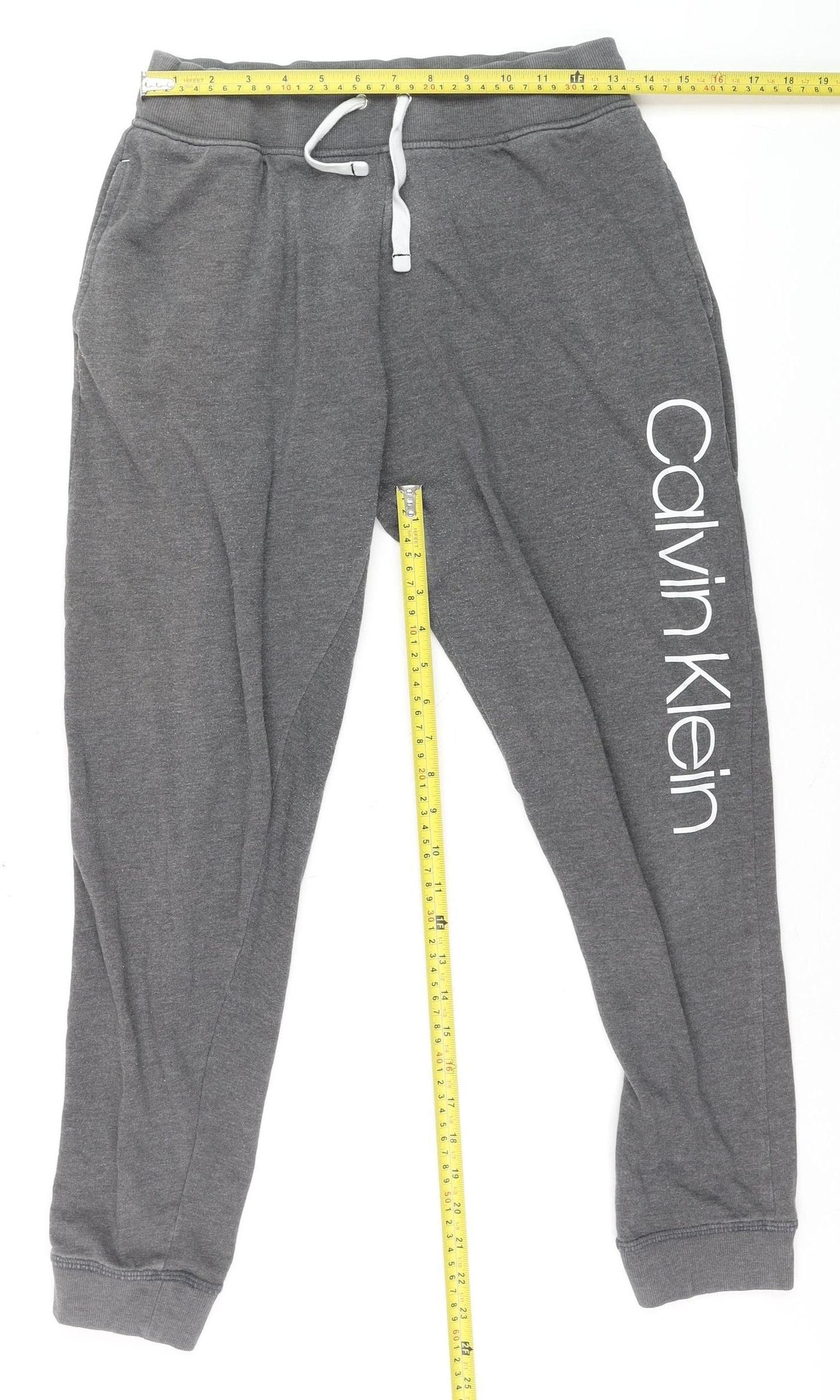 Calvin Klein Men's Grey Jogger Sweatpants M Regular Fit Activewear