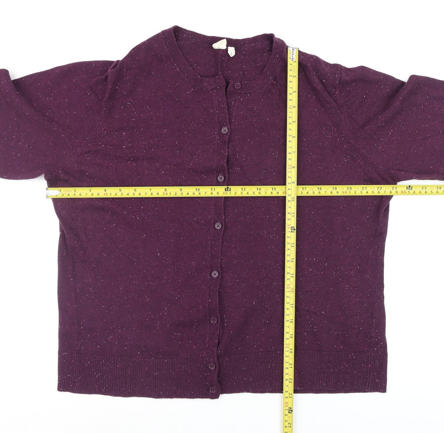 GAP Men’s Purple Wool Blend Button Cardigan XL Classic Fit