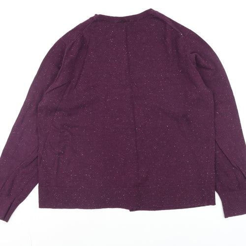 GAP Men’s Purple Wool Blend Button Cardigan XL Classic Fit