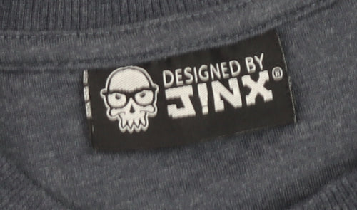 JINX Boys Grey Minecraft Creeper Pullover Sweatshirt 9-10 Years