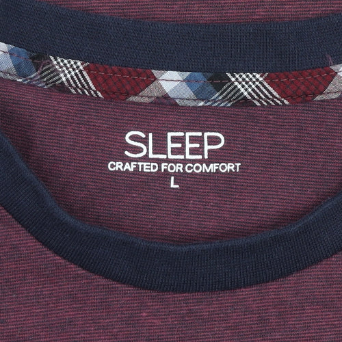 Matalan Men’s Red Long Sleeve Pyjama Top Size L Cotton Blend