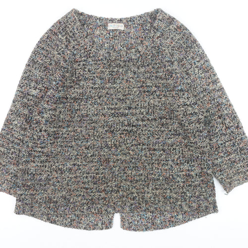 Marks and Spencer Indigo Women’s Multicoloured Chunky Knit Pullover Jumper Size 12