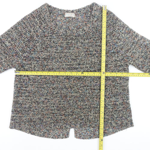Marks and Spencer Indigo Women’s Multicoloured Chunky Knit Pullover Jumper Size 12