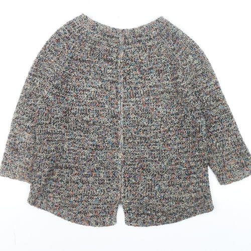 Marks and Spencer Indigo Women’s Multicoloured Chunky Knit Pullover Jumper Size 12