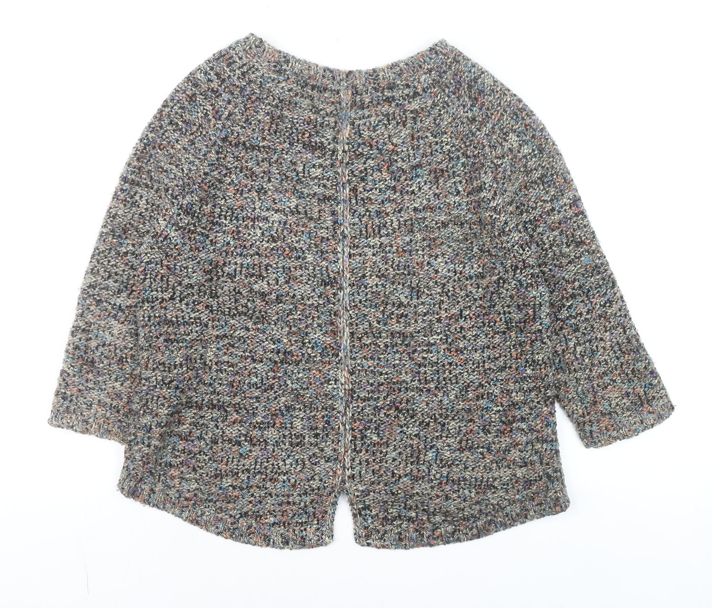 Marks and Spencer Indigo Women’s Multicoloured Chunky Knit Pullover Jumper Size 12