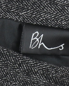 BHS Women’s Grey Herringbone A-Line Midi Skirt Size 14