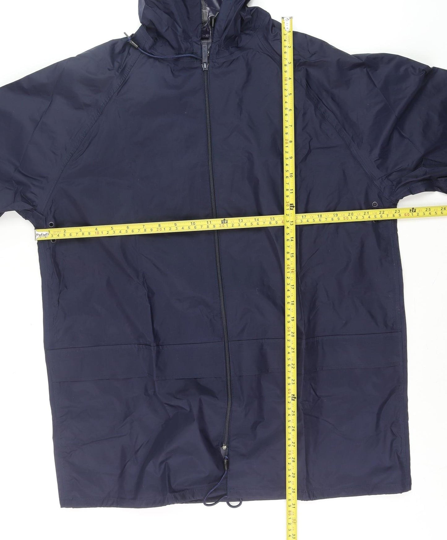 Regatta Men's Blue Waterproof Hooded Rain Jacket Size M Outdoor Wear
