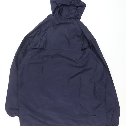 Regatta Men's Blue Waterproof Hooded Rain Jacket Size M Outdoor Wear
