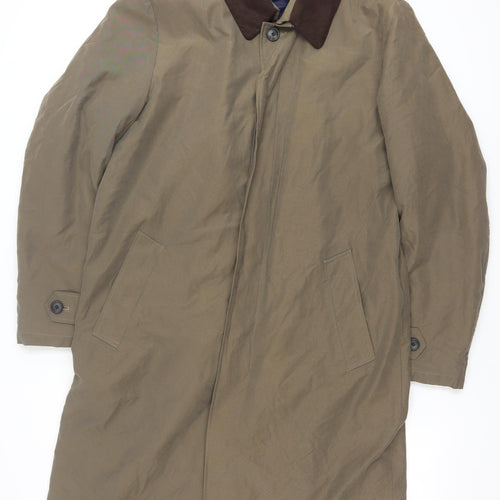 Austin Reed Men's Brown 40R Cotton Trench Coat