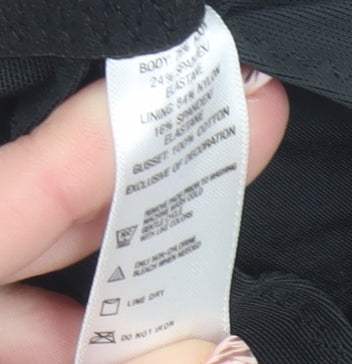 Spanx Women Black L Compression Shaping Shorts High Rise