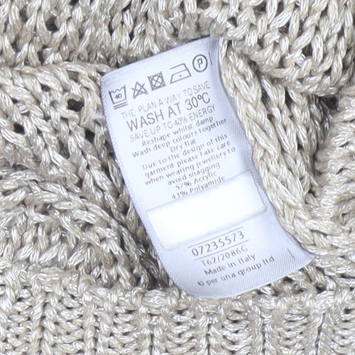 Marks & Spencer Per Una Women’s Beige Open Knit Jumper L