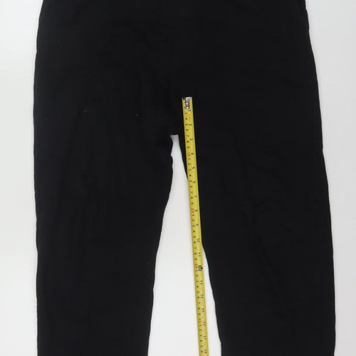 Zara Men Black Wide-Leg Joggers Size S Comfortable Fit Cotton
