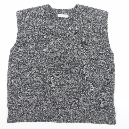 Primark Men Grey Knit Sleeveless Vest Jumper M