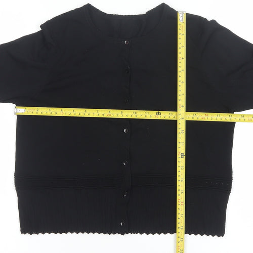 Designers at Debenhams Women Black Medium Cardigan Viscose Blend