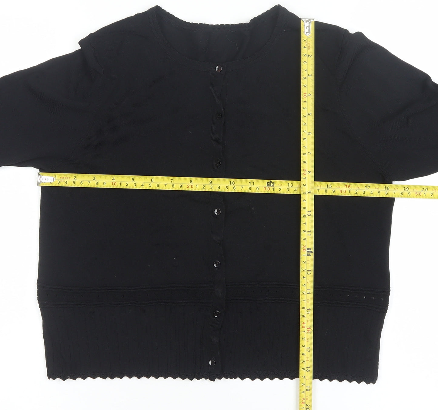 Designers at Debenhams Women Black Medium Cardigan Viscose Blend