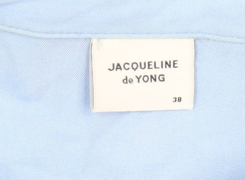 Jacqueline de Yong Women's Blue Button-Up Shirt Size 10