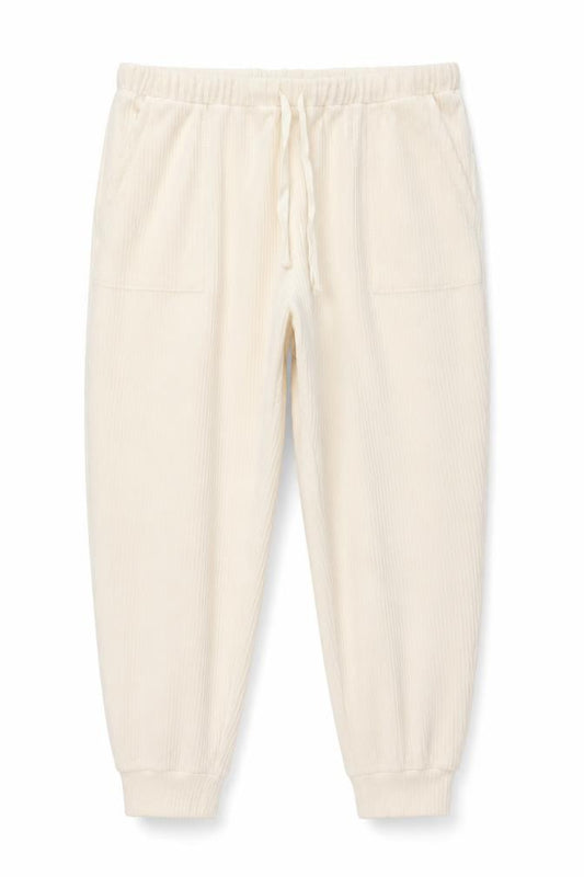 C&A Womens Beige Velour Lounge Pants XL Comfortable Trousers