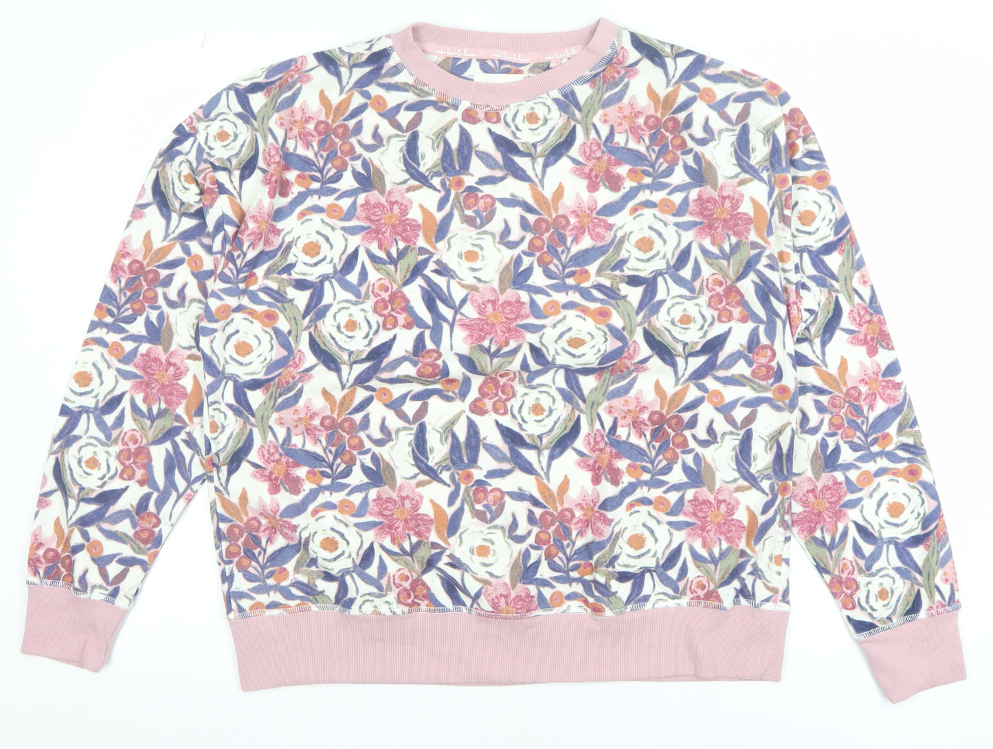 Next Womens Multicoloured Floral Long Sleeve Pyjama Top Size 16