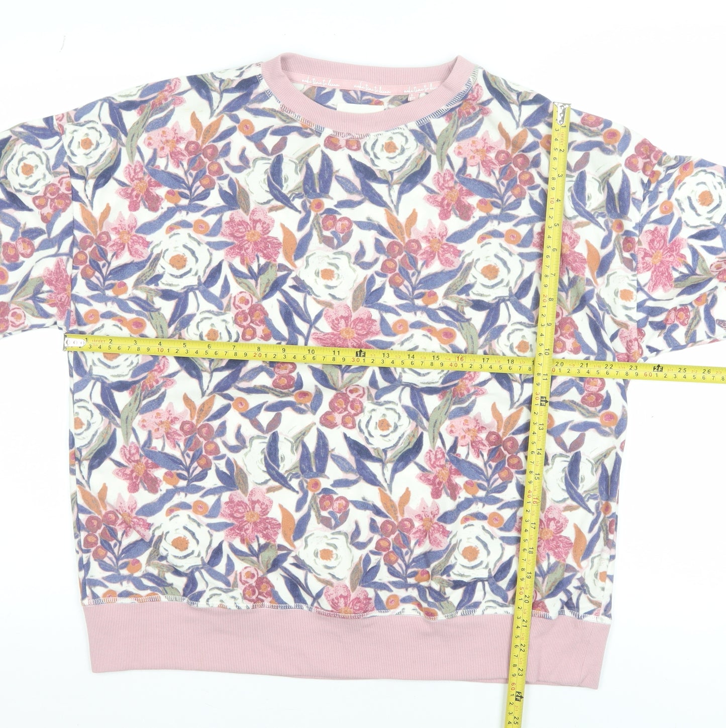 Next Womens Multicoloured Floral Long Sleeve Pyjama Top Size 16