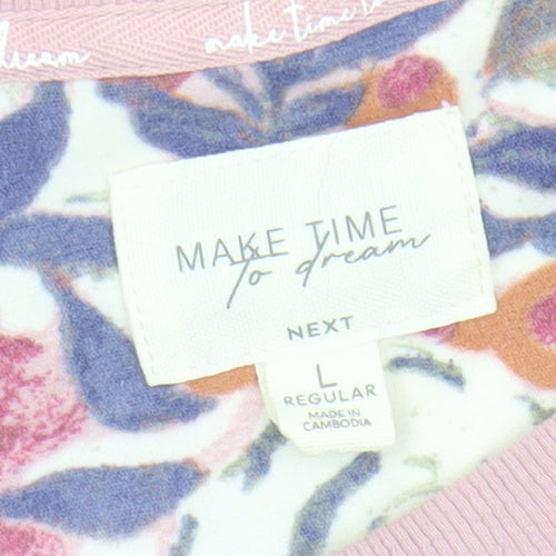 Next Womens Multicoloured Floral Long Sleeve Pyjama Top Size 16