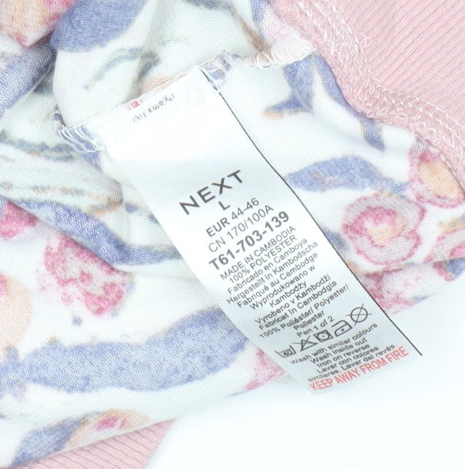 Next Womens Multicoloured Floral Long Sleeve Pyjama Top Size 16