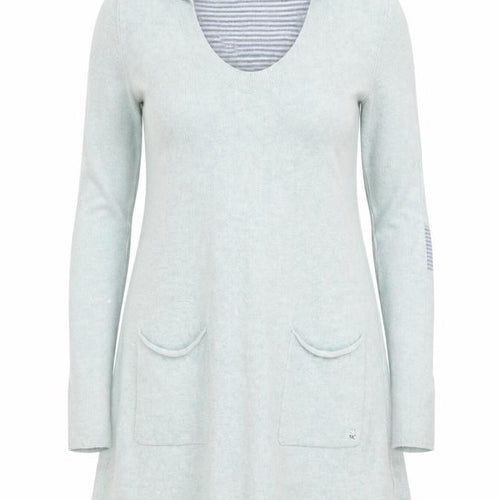 Hot Stuff Women Green Hooded Jumper Dress Size 12 Casual Knitwear