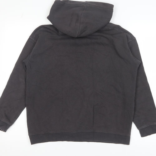H&M Boys Black Pullover Hoodie 11-12 Years Cotton Blend Gamer Print