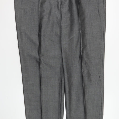 Torre Men's Grey Wool Mohair Blend Formal Dress Pants 42R