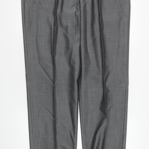 Torre Men’s Grey Wool Blend Pleated Formal Dress Pants Size XL 38in