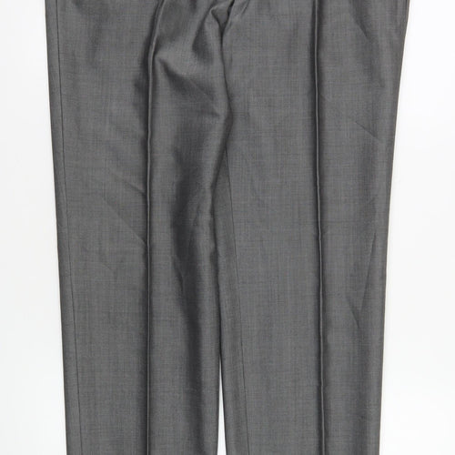 Torre Cerimonia Men's Grey Wool Blend Dress Pants Size 34L