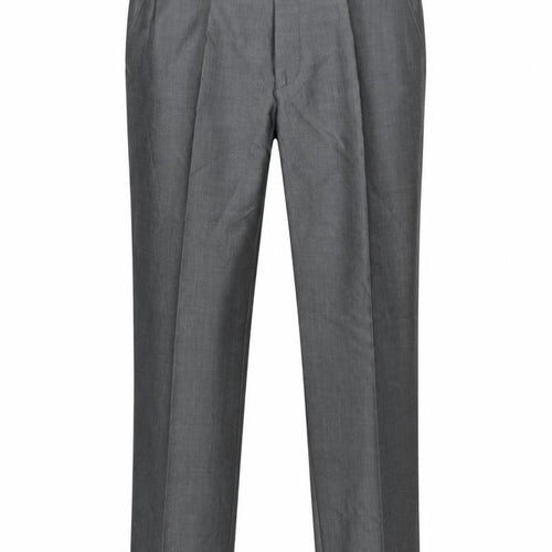 Torre Cerimonia Men's Grey Wool Mohair Blend Dress Trousers 36L