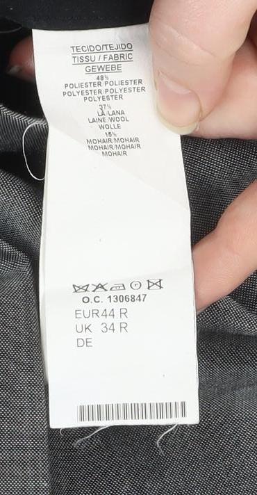 Torre Cerimonia Men's Grey 34R Dress Pants Wool Mohair Blend Formal Trousers