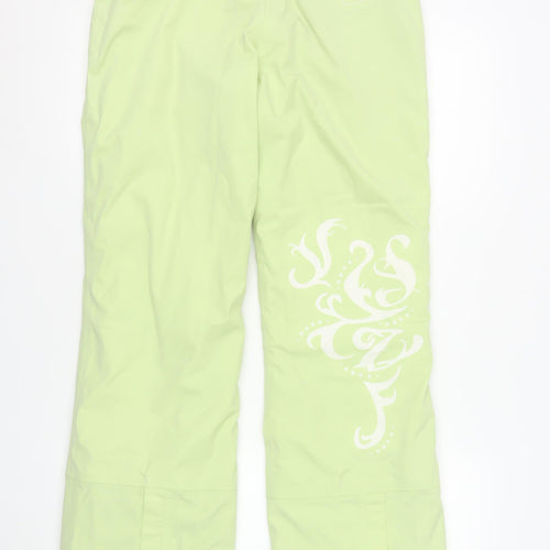Sun Valley Womens Green Size 10 Snow Pants Waterproof Ski Trousers