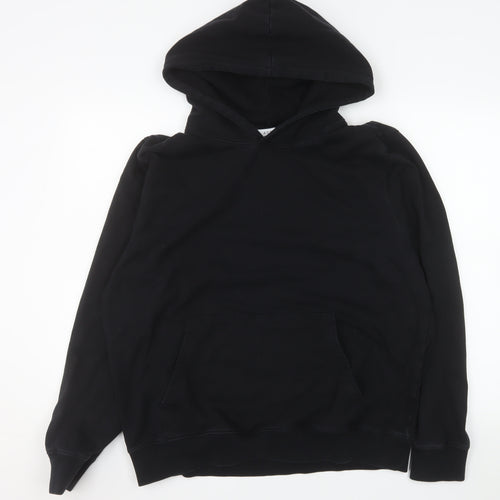Arne Womens Black XL Pullover Hoodie Cotton Blend Casual