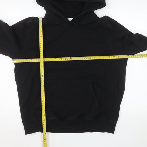 Arne Womens Black XL Pullover Hoodie Cotton Blend Casual