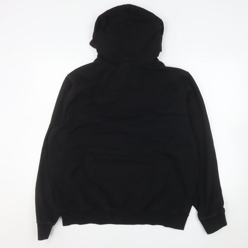Arne Womens Black XL Pullover Hoodie Cotton Blend Casual