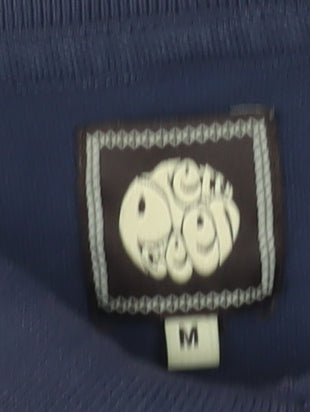 Pretty Green Men's Blue Cotton Polo Shirt Size M Short Sleeve
