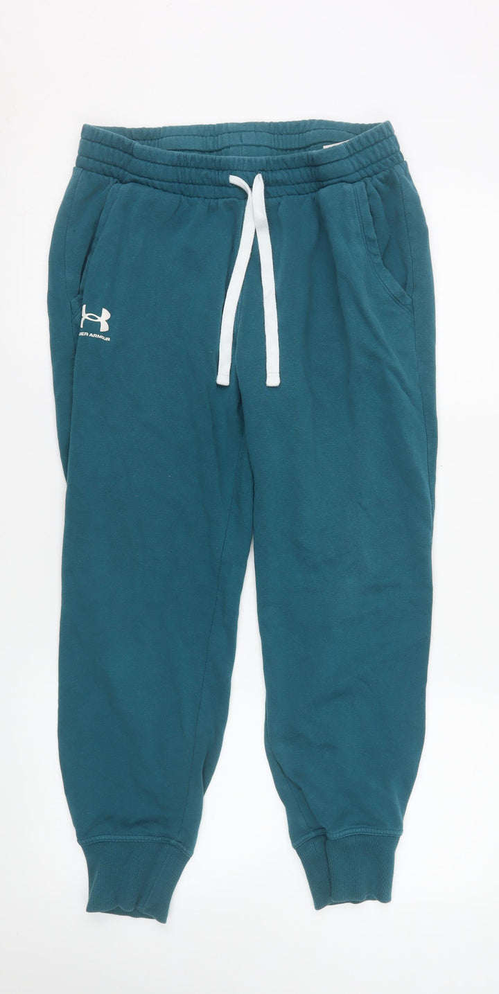 Under Armour Women’s Blue Jogger Sweatpants Size L Cotton Blend