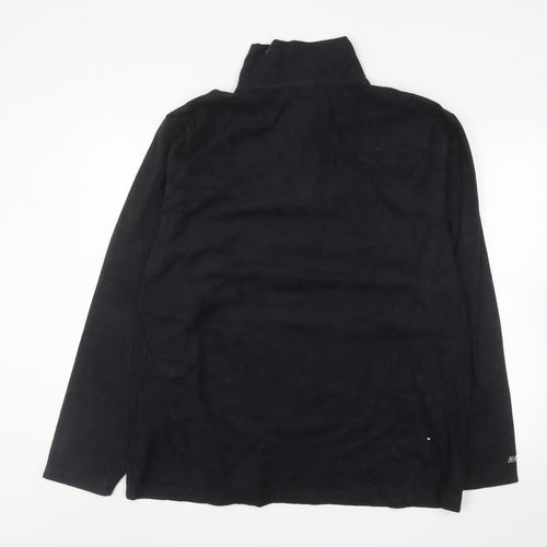 Nautica Men's Black XL 1/4 Zip Fleece Sweatshirt Pullover