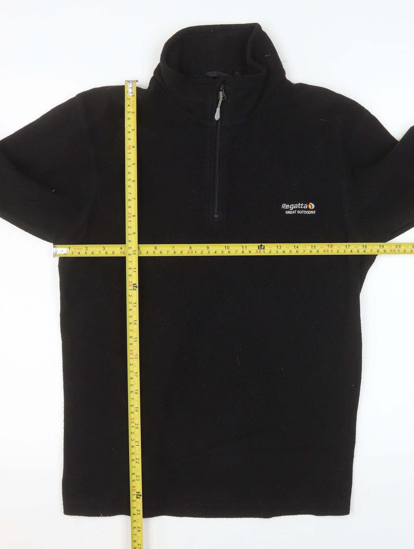 Regatta Women’s Black Fleece Pullover Sweatshirt UK S 1/4 Zip Outdoor
