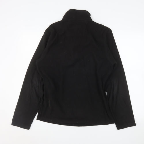 Regatta Women’s Black Fleece Pullover Sweatshirt UK S 1/4 Zip Outdoor