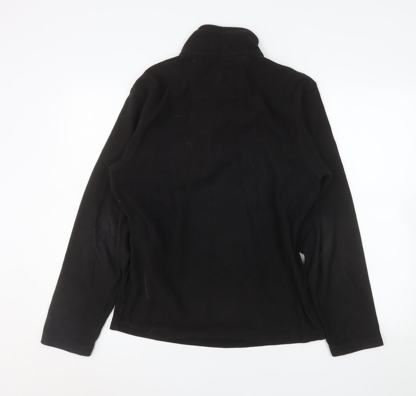 Regatta Women’s Black Fleece Pullover Sweatshirt UK S 1/4 Zip Outdoor