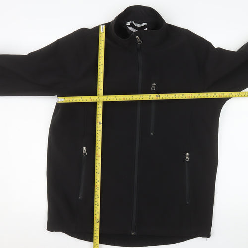 Lindström Women's Black Softshell Work Jacket Size S Windproof Full Zip