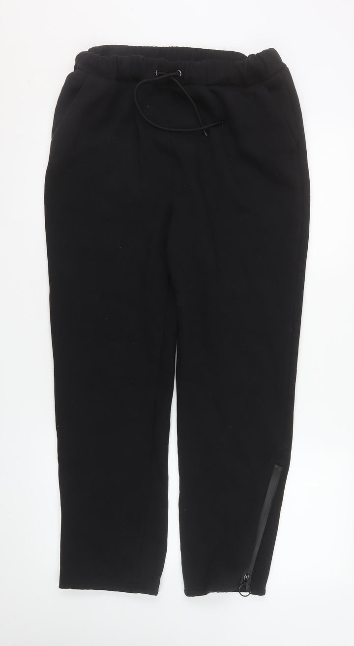 Sophlyine Womens Black Jogger Sweatpants L Cotton Blend Comfy Activewear Trousers