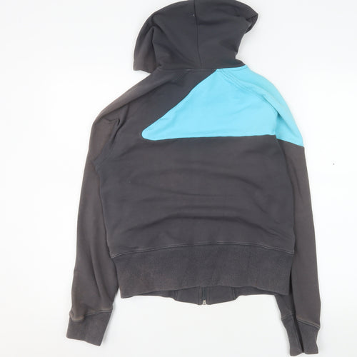 Speedo Women's Grey & Aqua Hooded Full Zip Jacket Size 12